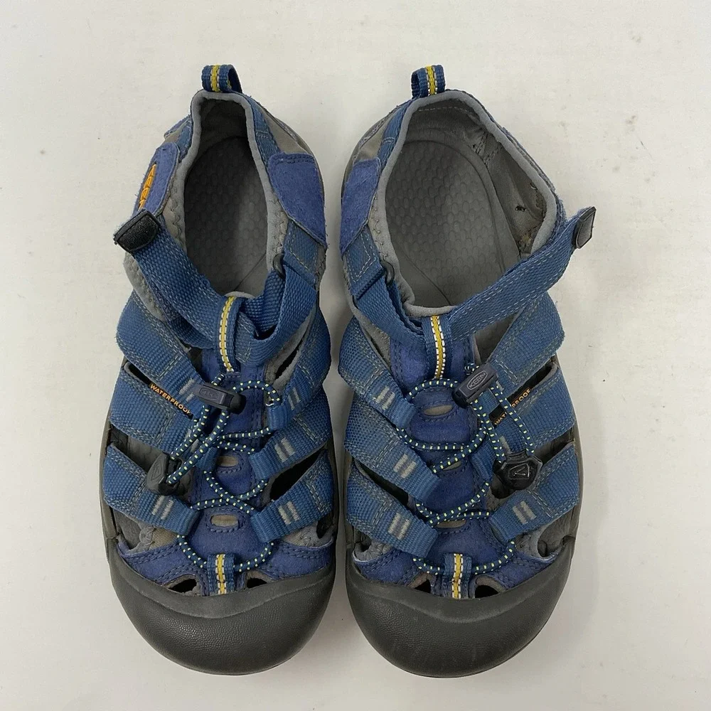 Keen Newport H2‎ Sandals Shoes Youth Big Kid 5 Blue Hiking Water Outdoors